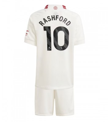 Manchester United Marcus Rashford #10 Tredje trøje Børn 2023-24 Kort ærmer (+ korte bukser)